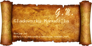 Gladovszky Manuéla névjegykártya